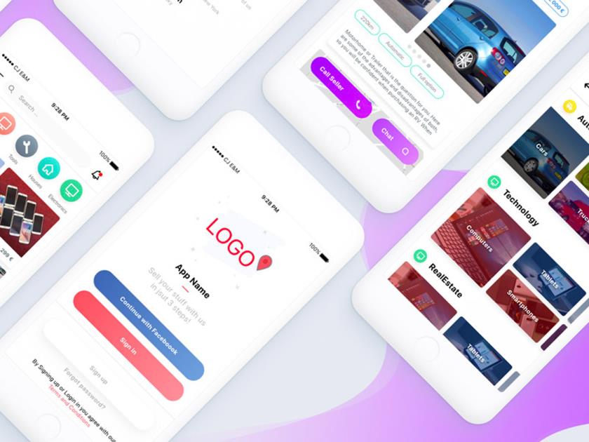 二手闲鱼电商app设计sketch资源