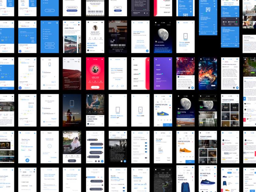 巴黎的UI/UX设计师Andrei的大型UI sketch工具包