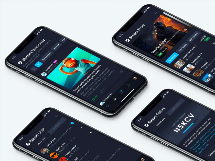 Steam是一个电子游戏数字分销服务app sketch源文件