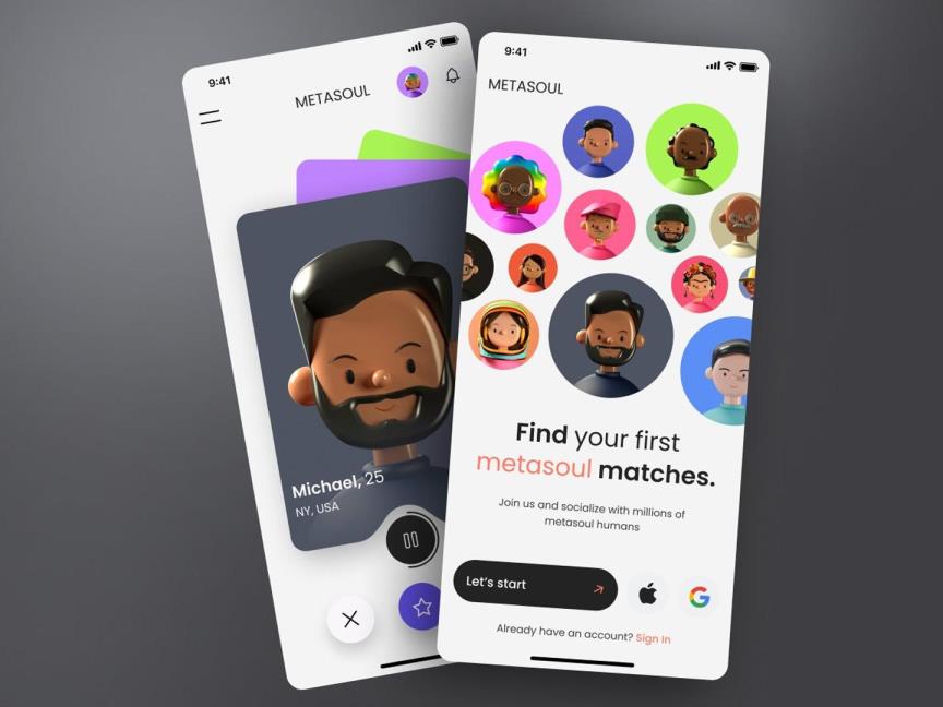 社交交友app设计Figma源文件