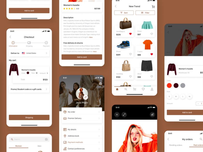 52屏eBuy电商购物app设计sketch，xd源文件