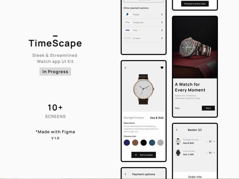 高端手表电商app设计figma源文件