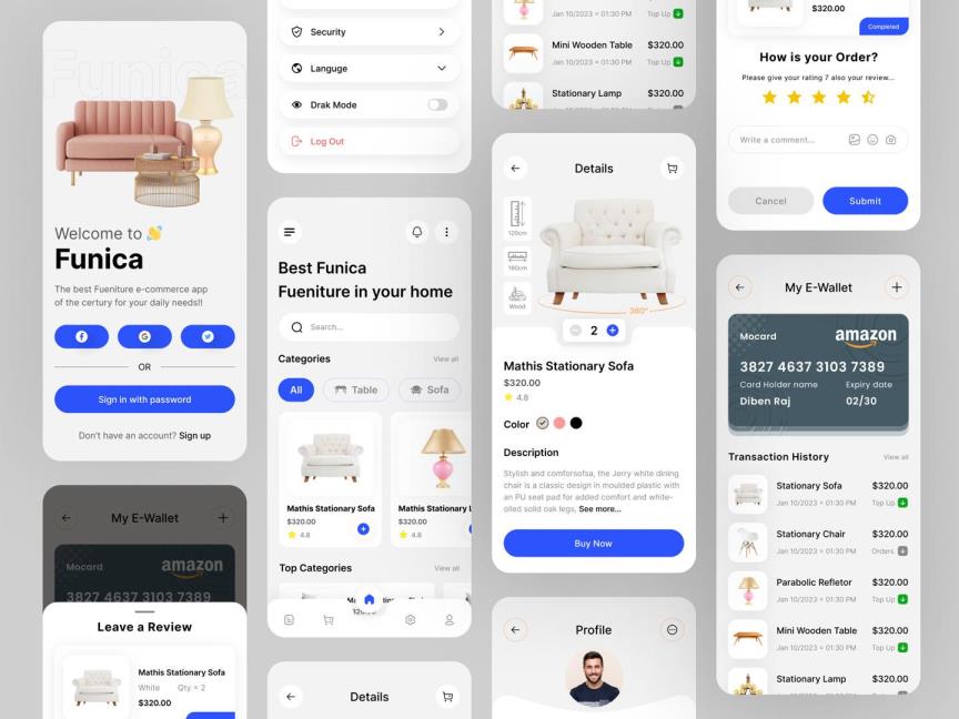7页家居电商APP设计Figma源文件