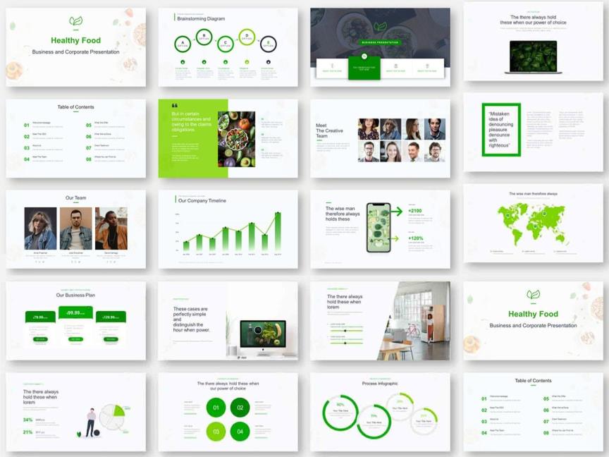 美食餐饮工作汇报PPT设计模板