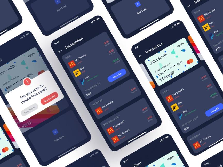金融钱包APP设计 | UI设计Figma源文件