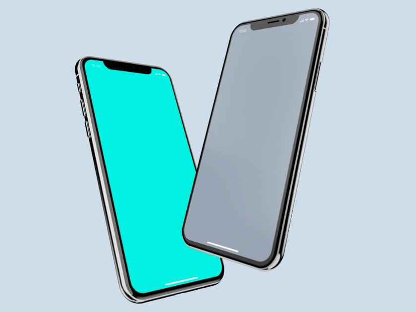 免费的iPhone X模型包有两种颜色sketch，psd格式