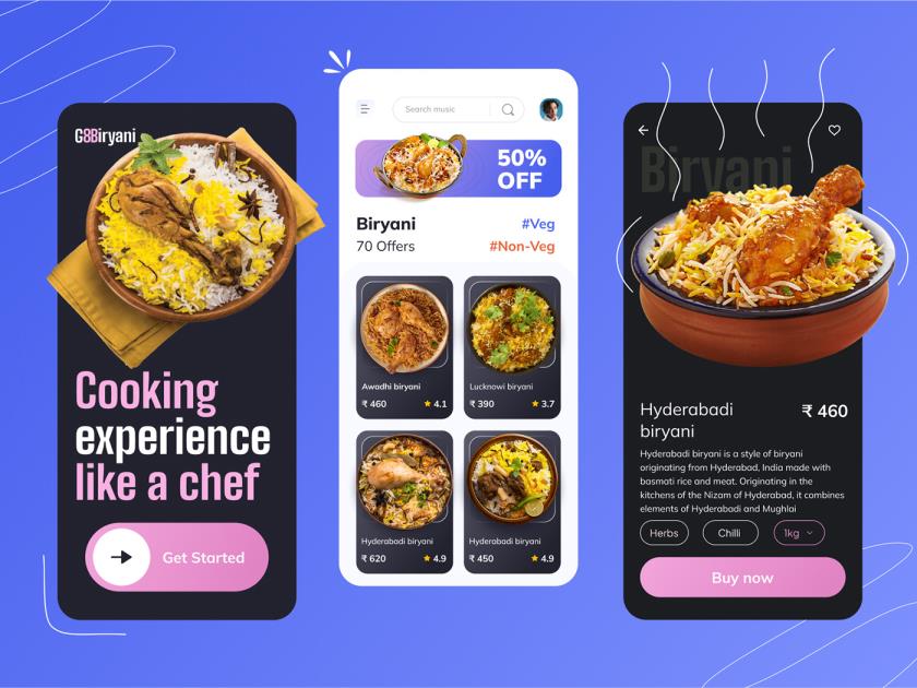 美食中餐手机预定app，小程序figma源文件