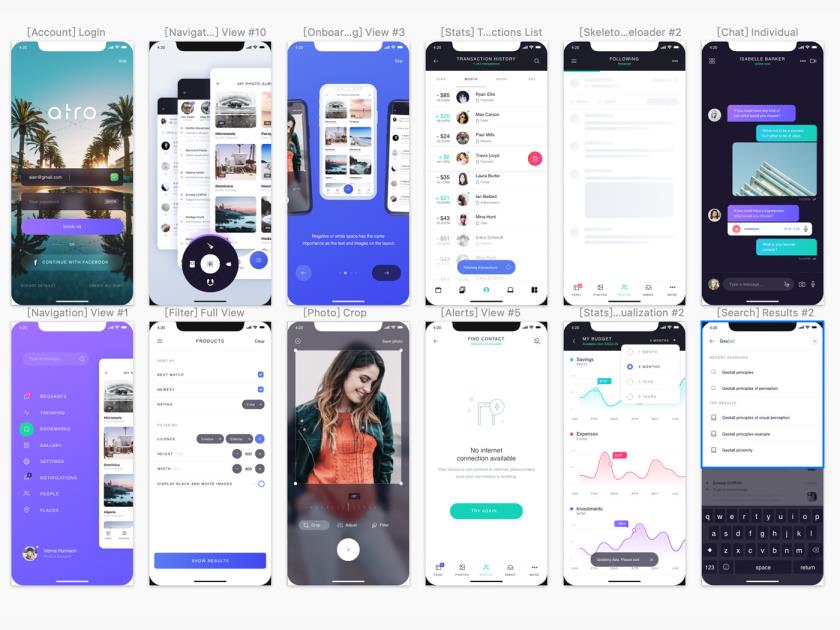 Atro移动UI工具包sketch资源