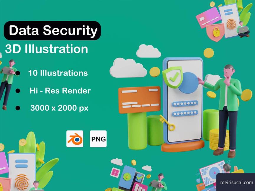 3D三维数据插画Blender源文件 | 3D插画设计