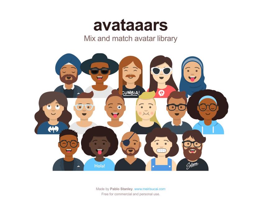 可以diy设计头像的sketch资源