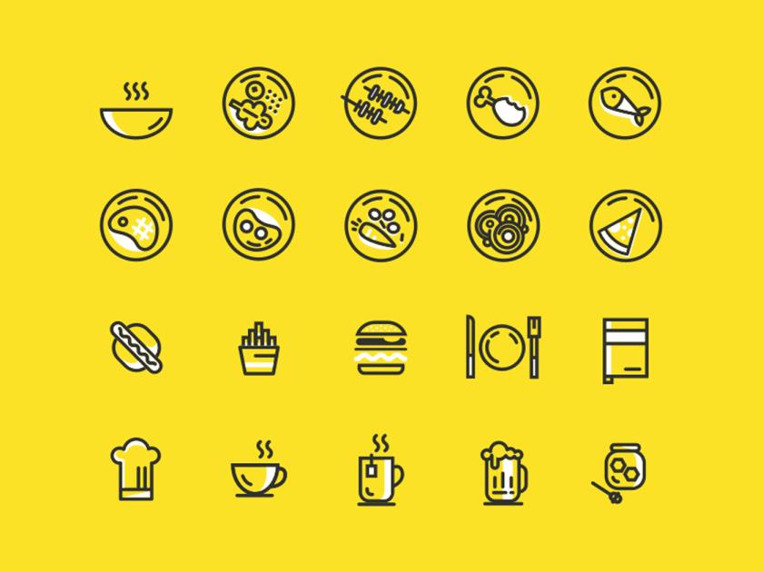 mini的食物图标sketch资源