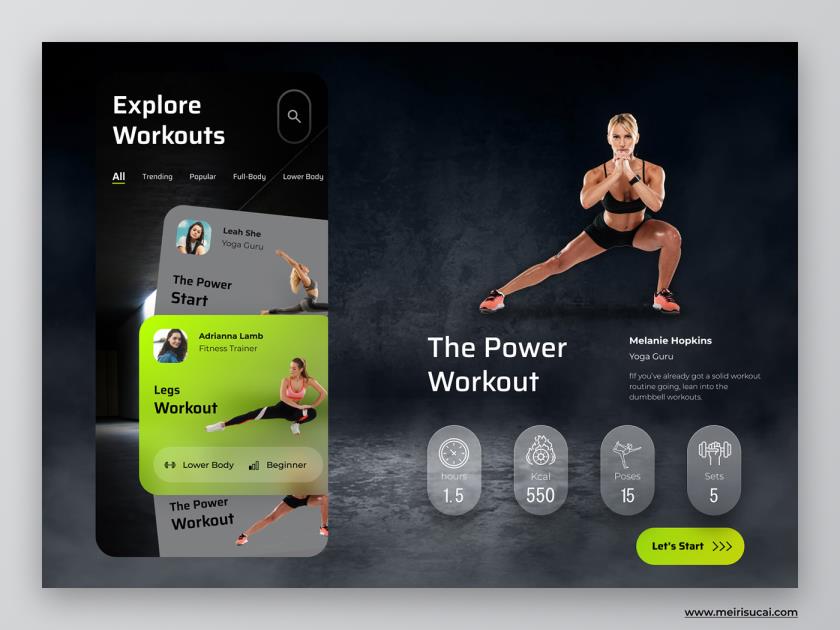 健身App概念figma资源