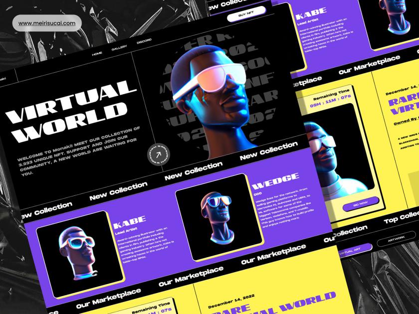 NFT市场网站fimga素材免费下载