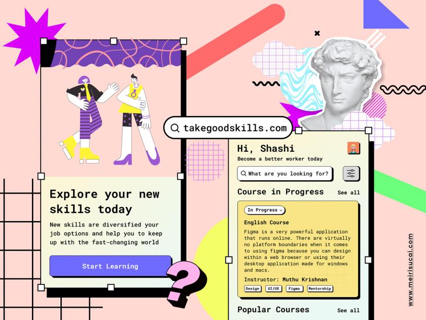 技能学习app figma素材资源免费下载