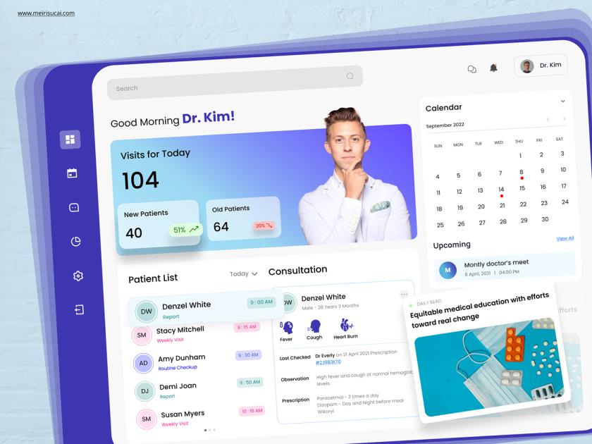 医疗仪表盘B端后台fimga素材