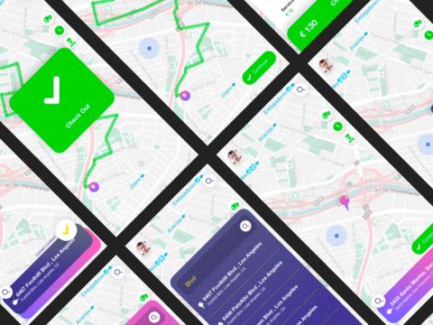 货拉拉送货，司机导航app素材xd源文件