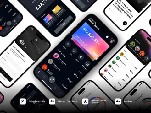 优质UI套件金融科技App figma源文件