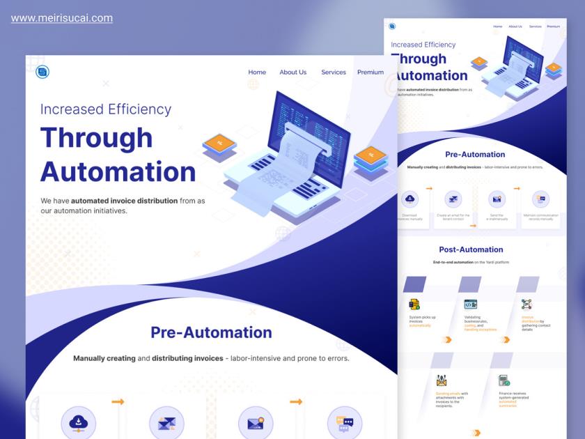 发票自动化，智能化网站设计figma源文件