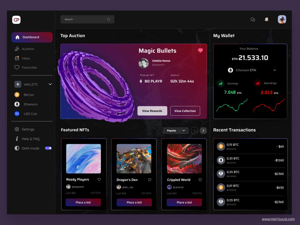 NFT仪表盘figma源文件免费下载