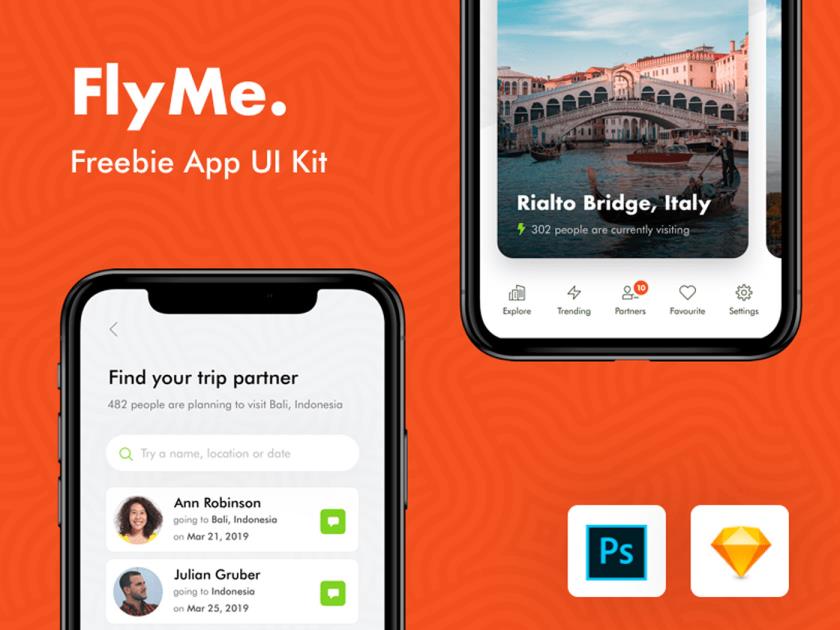 旅游类精品APP UI kit下载psd，sketch源文件