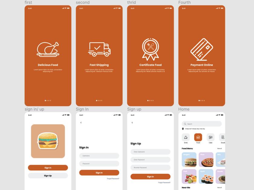 美食餐饮订餐app素材figma源文件