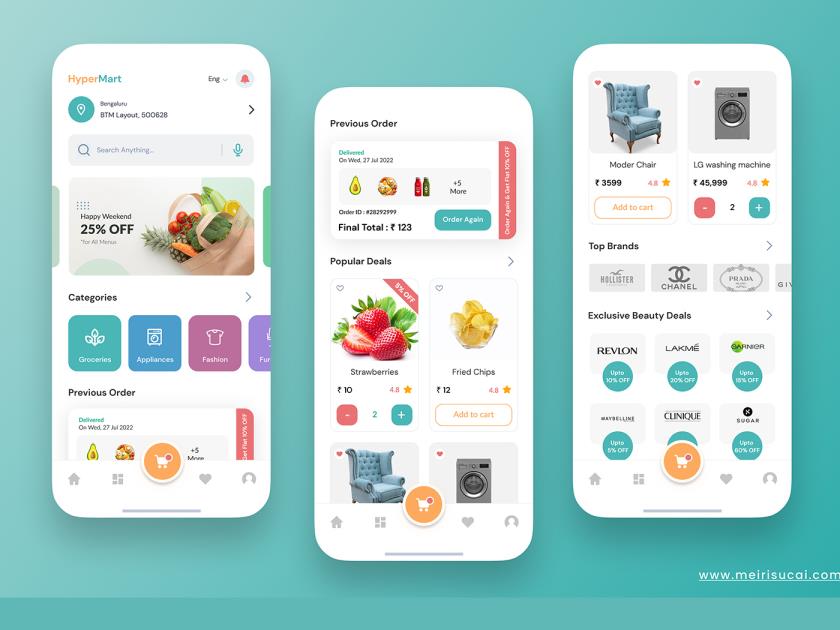 小清新购物app素材figma源文件下载