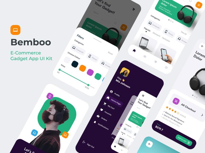 电子设备电商APP设计|UI设计Figma源文件