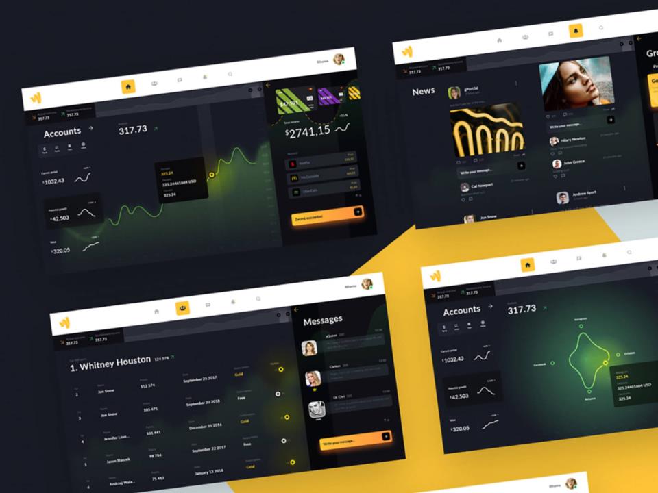 数字钱包仪表盘B端设计xd,sketch源文件