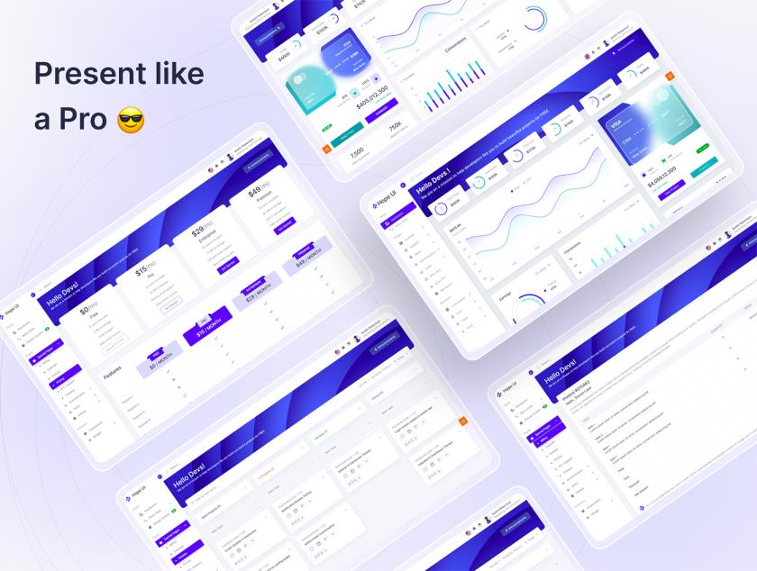 管理仪表板 UI 工具包figma格式