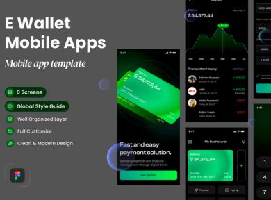 电子钱包，金融app ui资源下载，在线支付sketch，xd，figma源文件下载