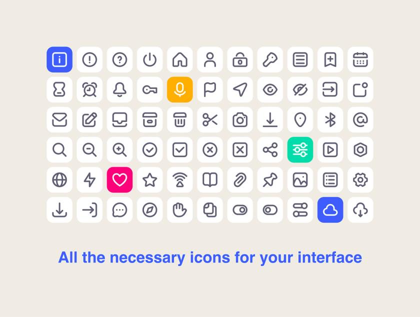 70个矢量icon图标合集ai.png格式