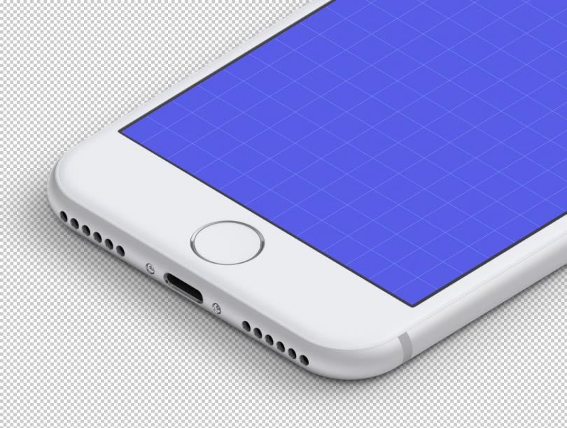 4 个的高分辨率模型iPhone 7 样机，PSD 文件