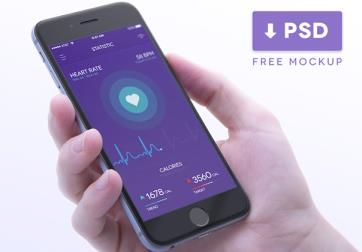 iPhone6_mockup_Ramotion苹果手机6样机psd下载