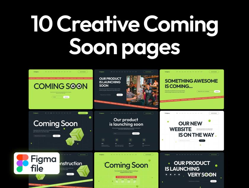 10 个营销型的创意页面的网站设计素材figma格式