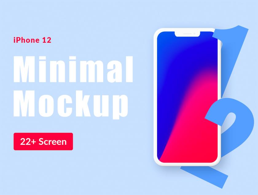 24款 iPhone 12 迷你样机psd格式