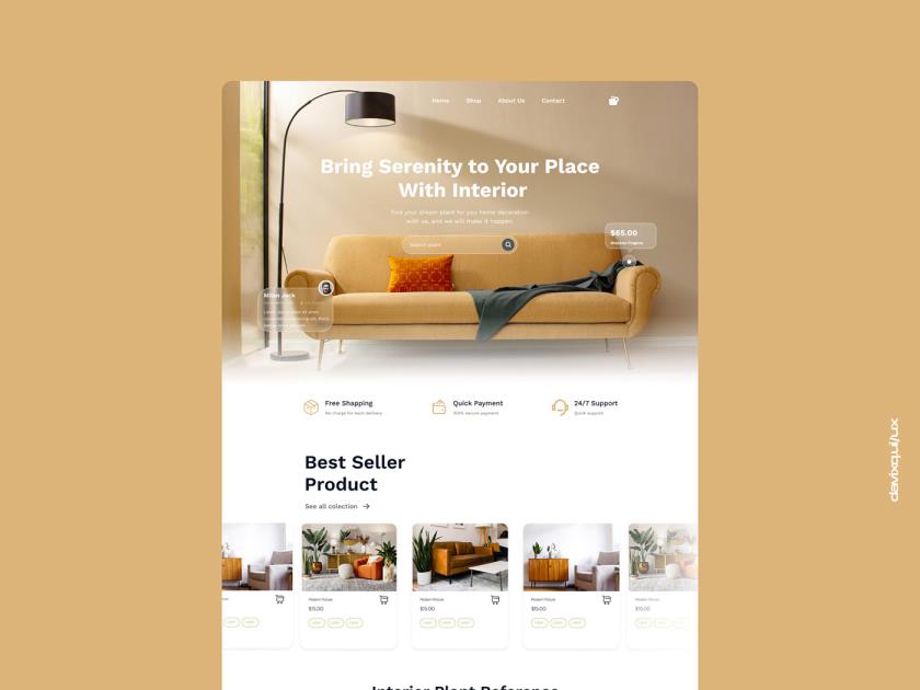 家具装饰网站figma源文件