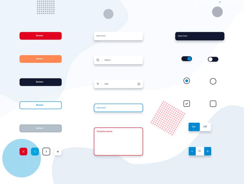 移动端设计UI组件xd源文件