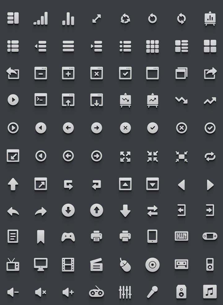 400枚3D图标，icon按钮psd源文件