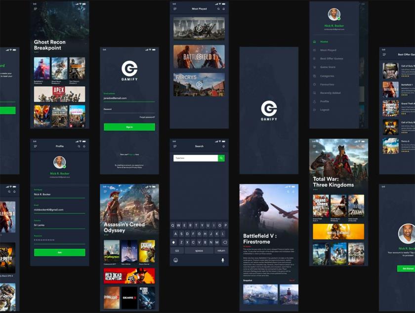 15页电影电视剧综艺视频资源app设计xd源文件
