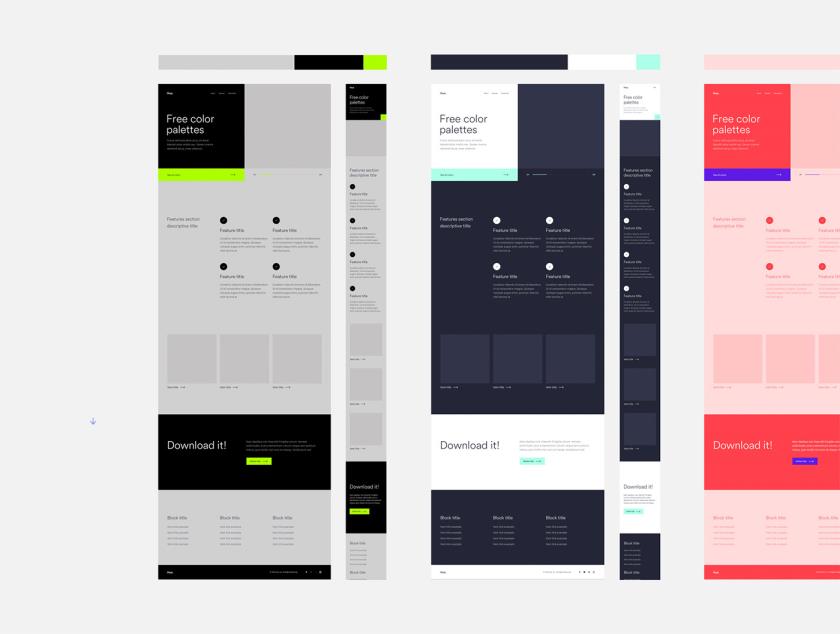 20种颜色调色板sketch源文件