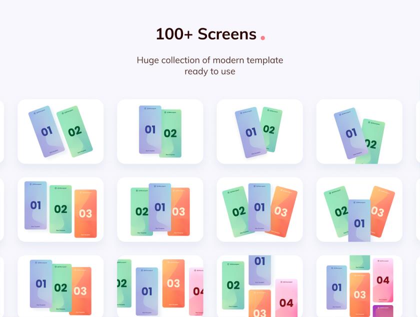 100种作品集样机排版样式模板figma源文件