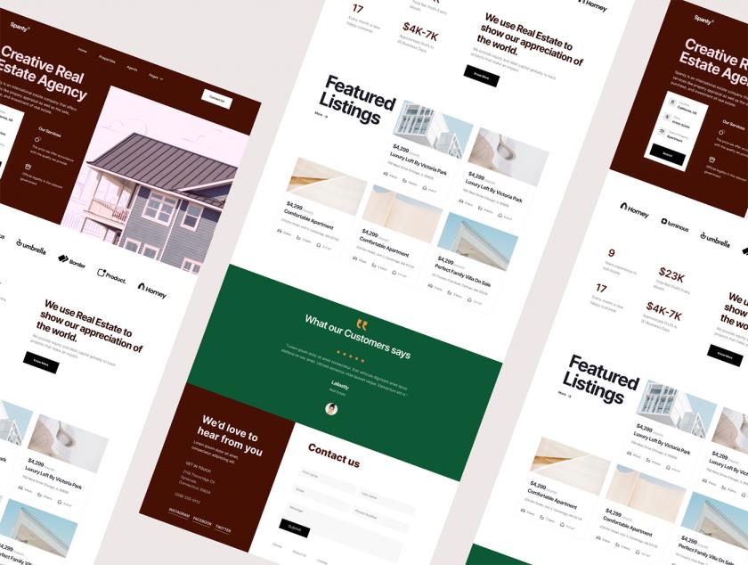 简约房产网官网设计首页figma源文件