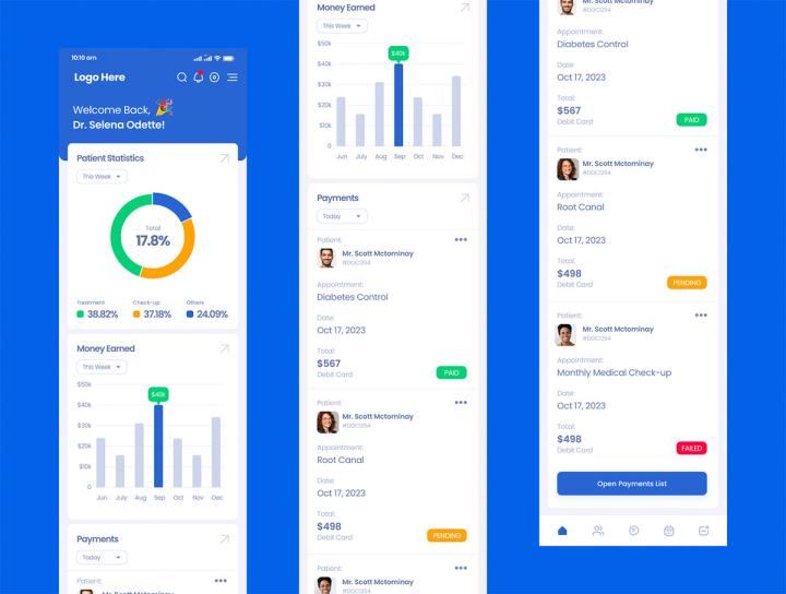 专为小型医疗初创公司、个体医生和企业家设计的 Figma 模板