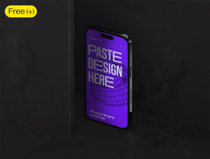 免费苹果14样机psd格式 Free iPhone 14 pro mockups