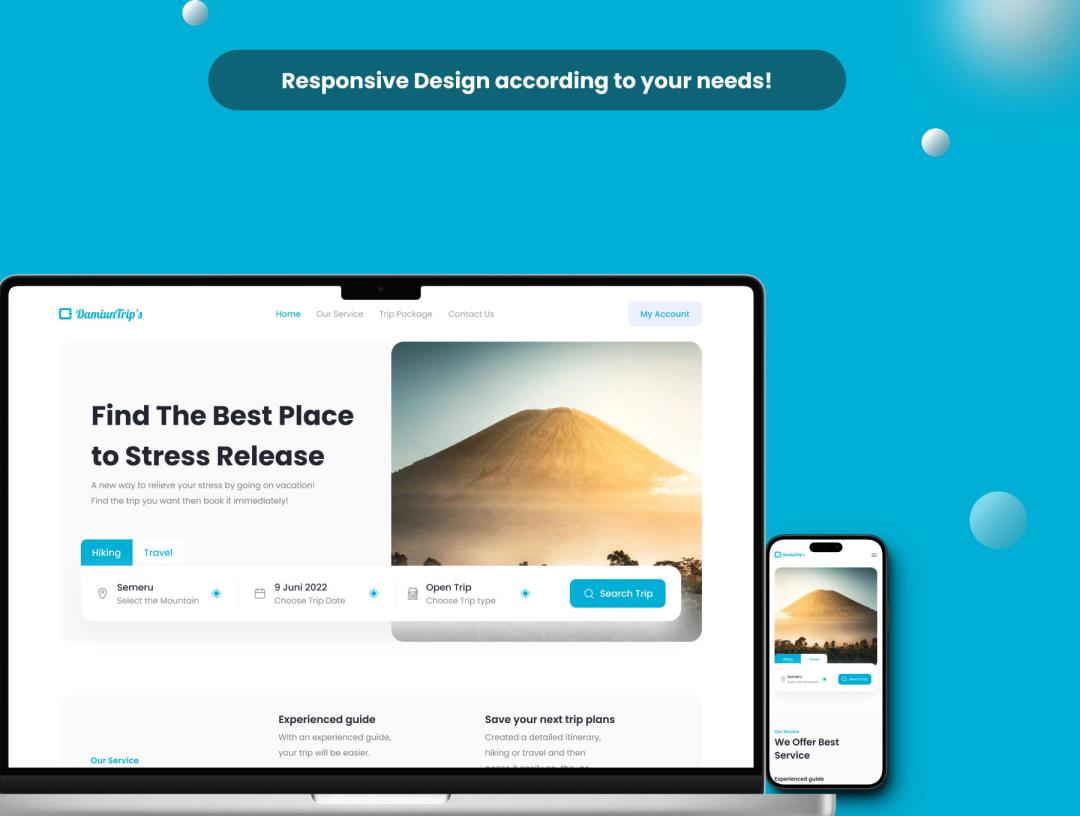 响应式旅游网站设计figma源文件