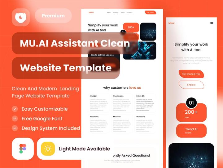 30页 AI 网站模板figma源文件