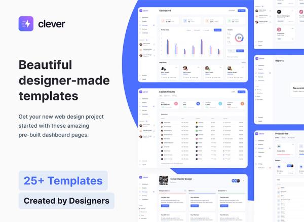 25页网页B端应用仪表盘后台UI套件figma源文件