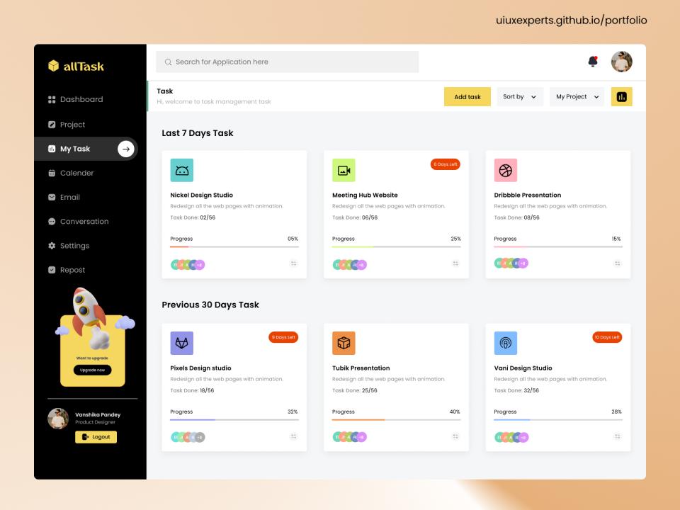 项目，任务管理后台B端设计figma