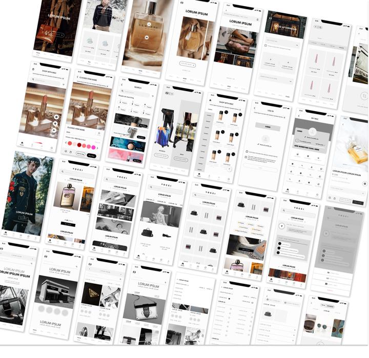 50页小程序app电商｜低保真到高保真源文件figma源文件