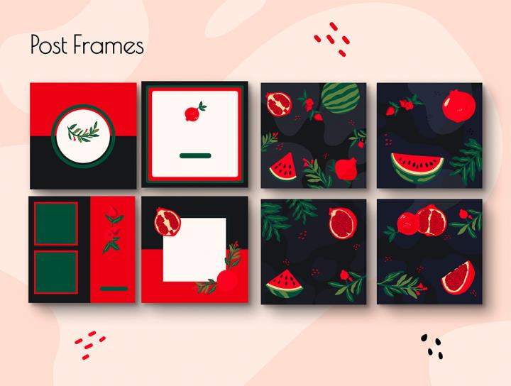 100个的节日插图，插画素材ai,svg,eps格式